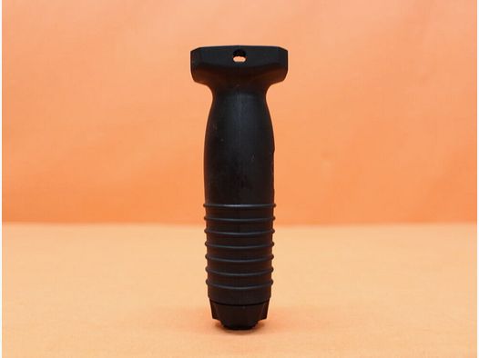 CAA Tactical CAA impugnatura anteriore BVG rotonda con vano batteria BLK polimero nero per profilo Picatinny