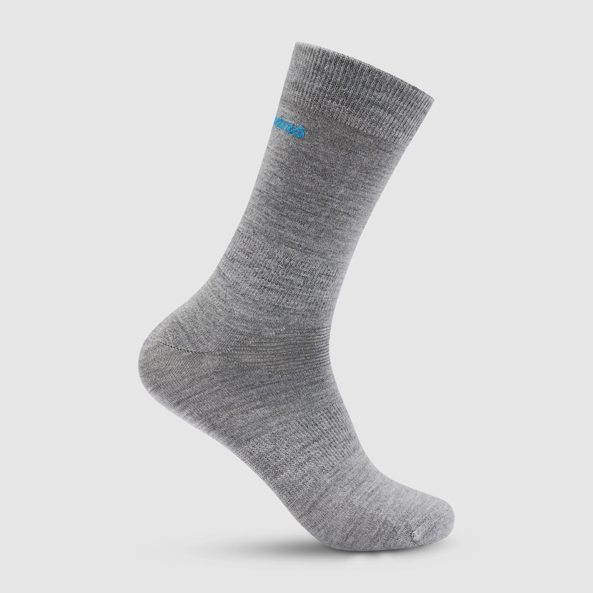 Bergans Allround Light Merino Sock Solid Grey/Aqua Lagoon 41-43