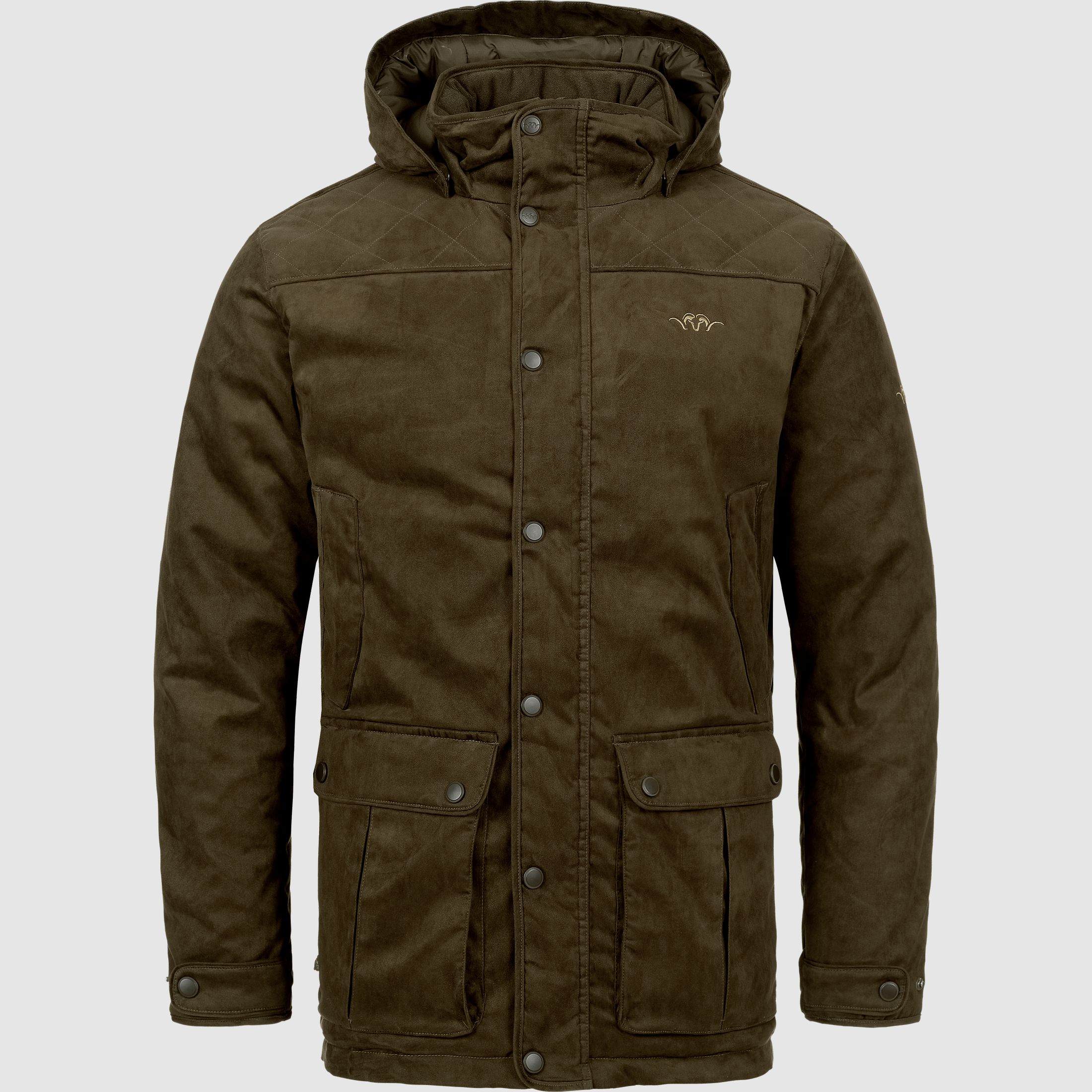 Chaqueta de ante Marlo para hombre marrón oscuro S