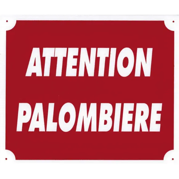 Achtung Palombière Schild