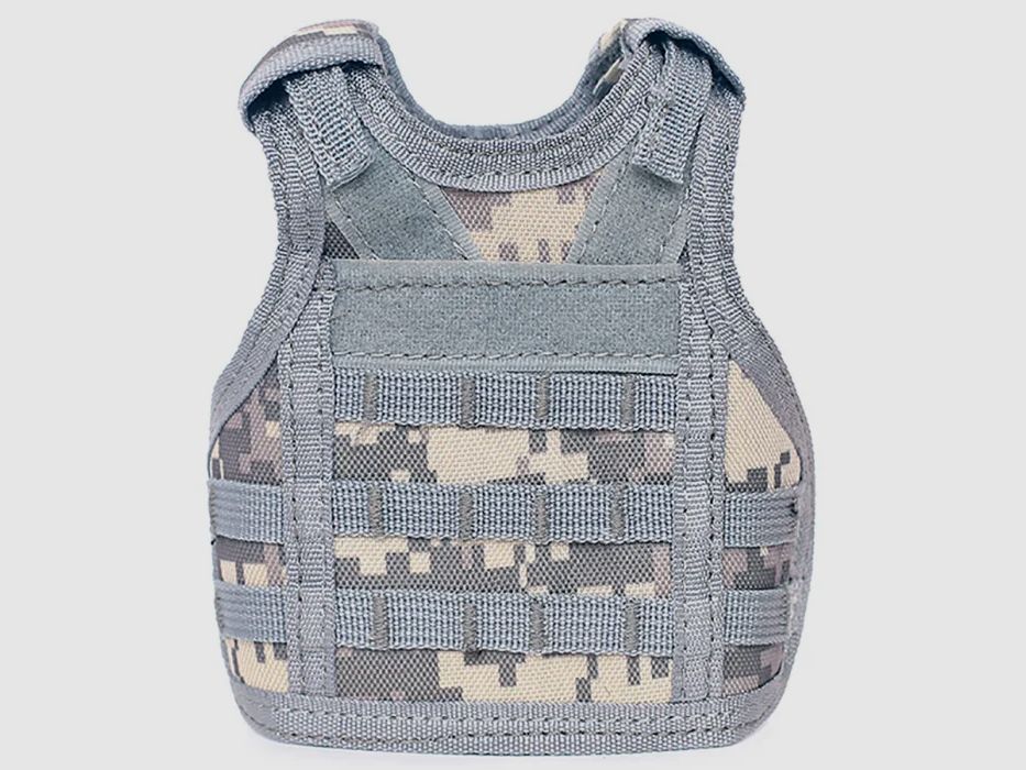 Mini protective vest for beer bottle / wine bottle / thermos bottle - Digital-ACU