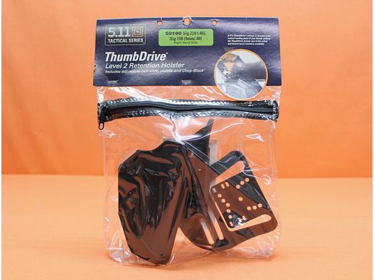 5.11 5.11 ThumbDrive Holster (50100) 019 Zwart SIG Sauer P220/P226 rechtshand zwart