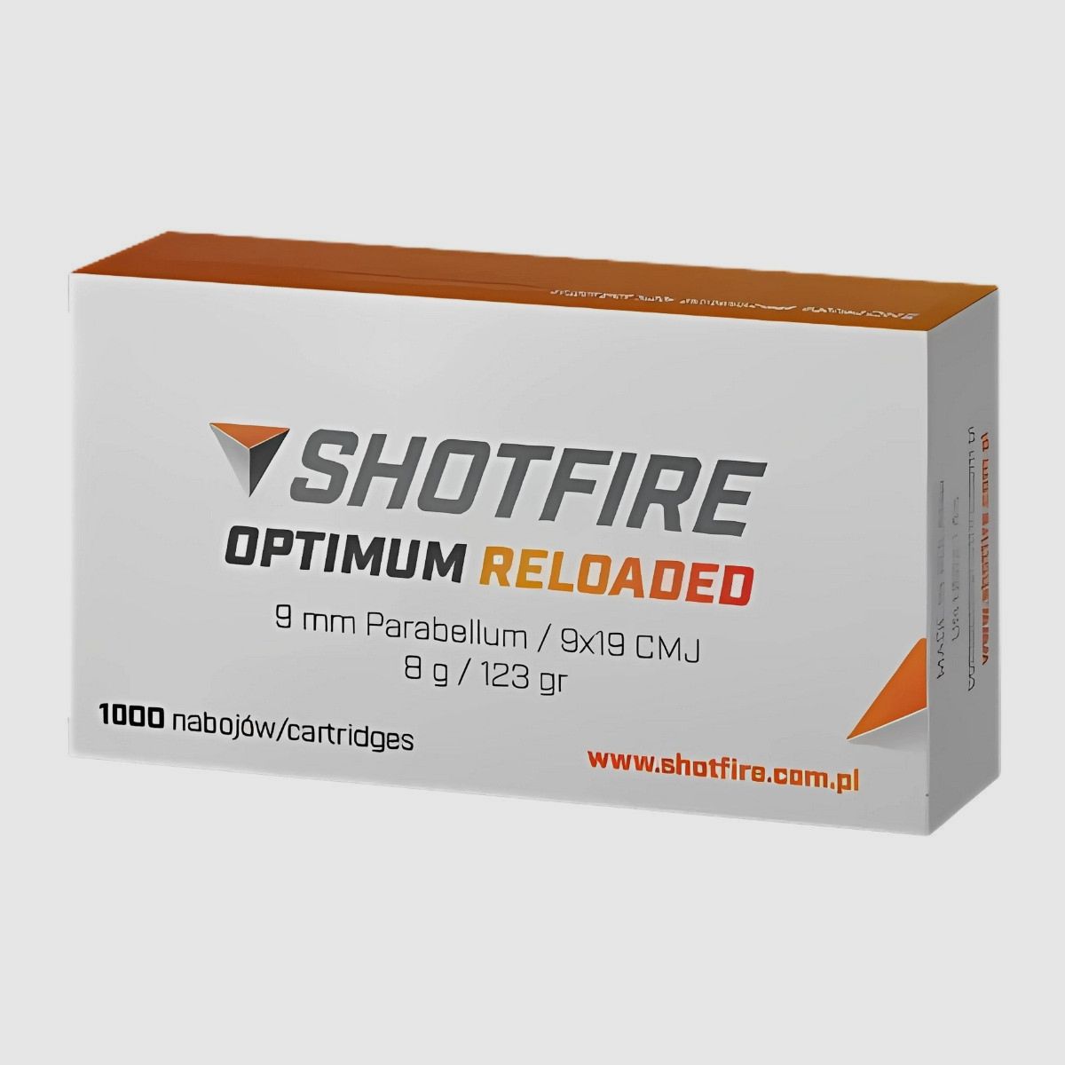 9x19 Shotfire CMJ Optimum Open Reloaded 123gr/7,9g