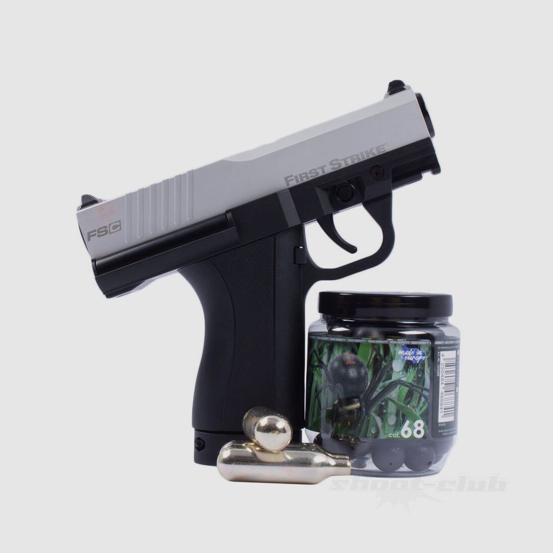 Tiberius Arms	 FSC Limit. Edit + Black Widow Silver/Black + Rubber + 8g Co2