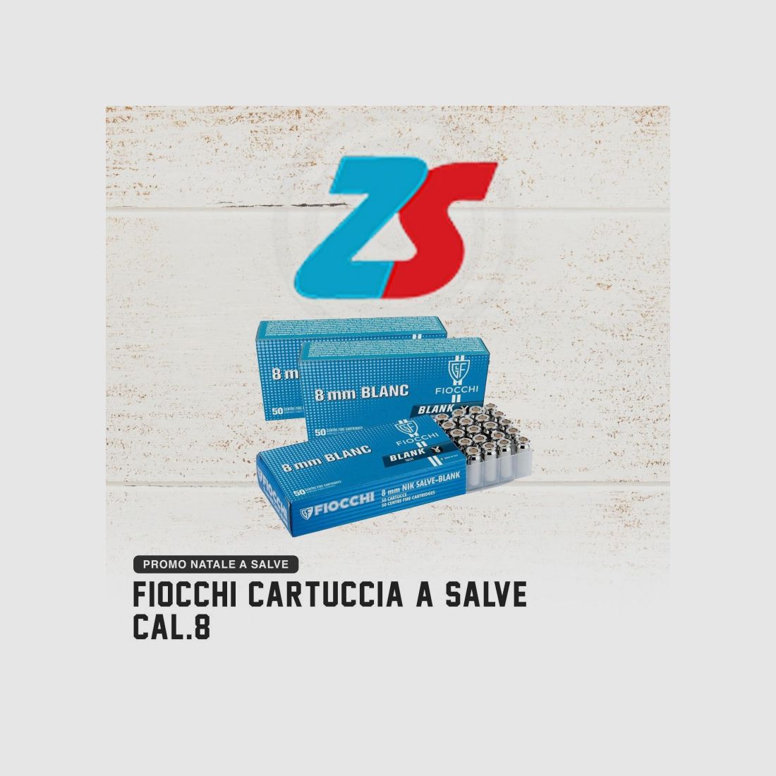 Promo 3 Schachteln 150 Schüsse Fiocchi Kal. 8