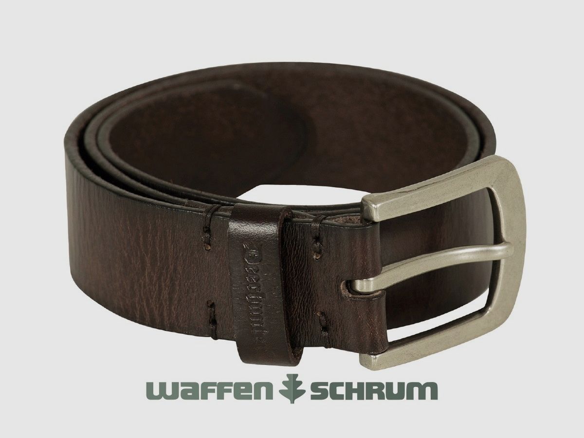 Cintura in pelle Deerhunter marrone scuro