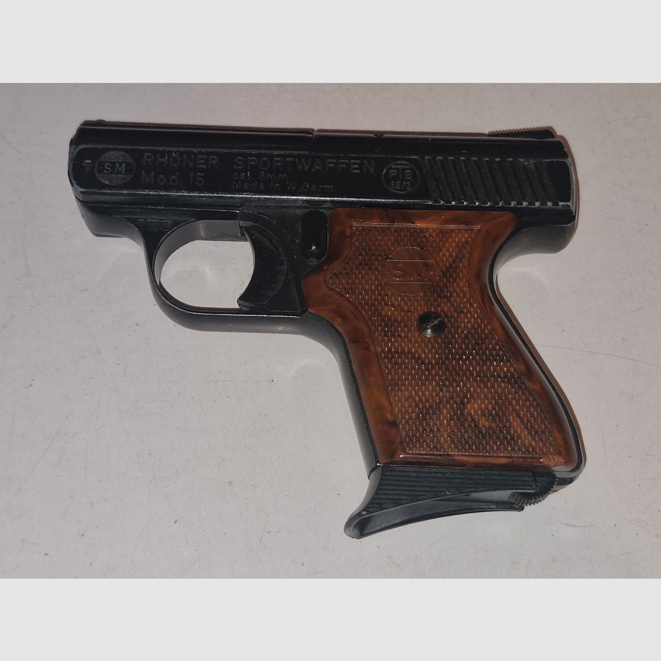 Rhöner Sportwaffen SM Mod. 15 - 8mm Knall - Bj. ca 1975 gut erhalten und gepflegt