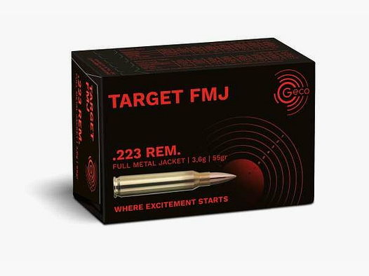GECO .223 Rem. TARGET FMJ 3,6g/55gr