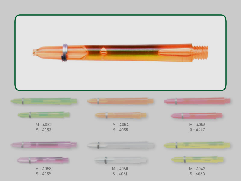 Elkadart SchĂ¤fte Edge Glow orange GrĂ¶Ăźe M LĂ¤nge 48 mm 2Ba-Gewinde 3 StĂĽck