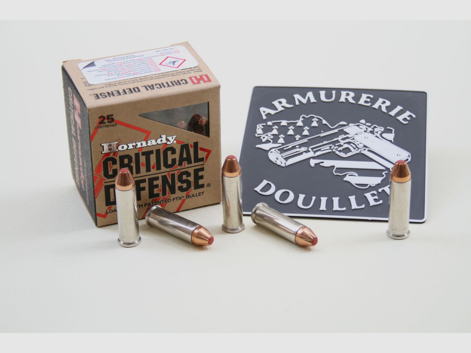 25 Munitions HORNADY Critical Defense FTX 110 gr – .38SP+P