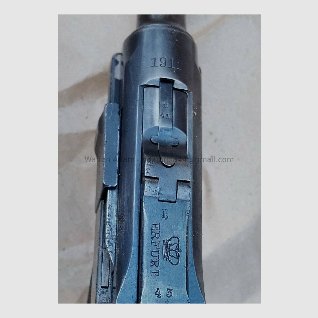 Fucile Erfurt P.08 1912 Appartenenza alle truppe