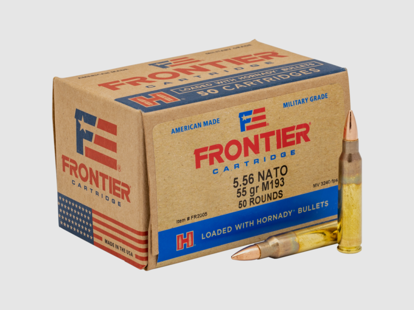 5.56 Nato Hornady FRONTIER® 55 gr FMJ VE50