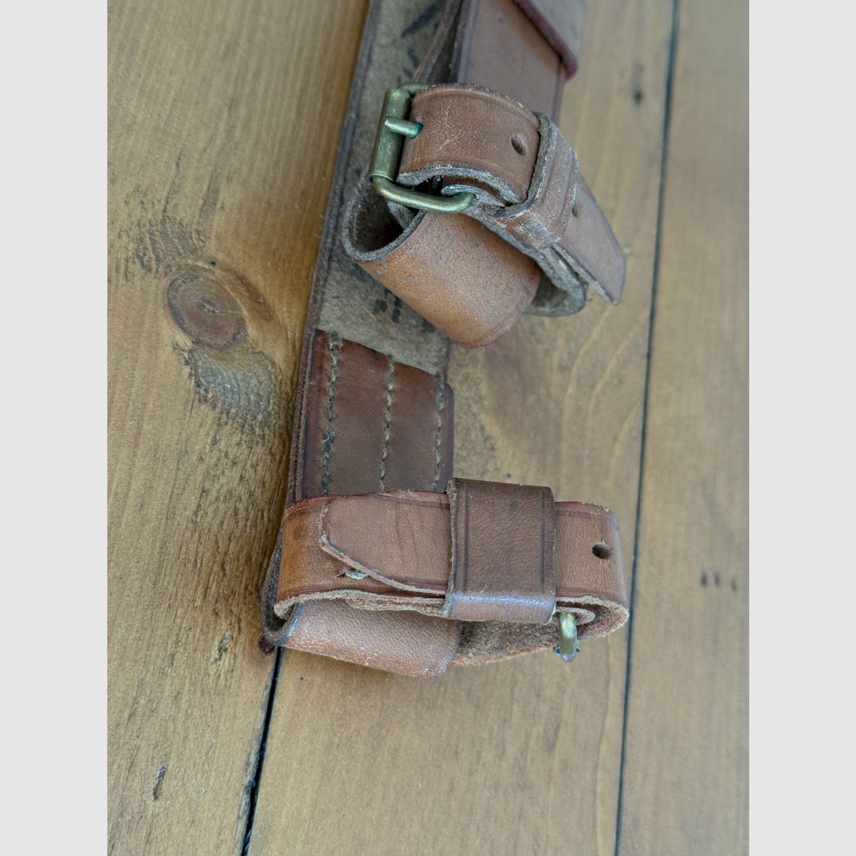 Bandoulière en cuir pour carabine Mosin Nagant, provenant de la réparation de la NVA DDR, sangles de fusil