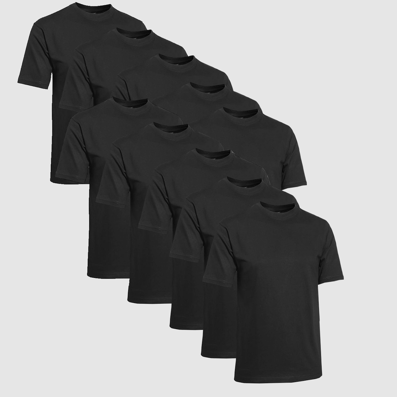 Clique T-Shirt Uomini 10-Pack Nero