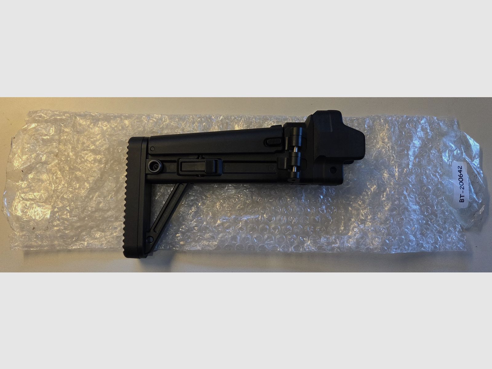 B&T MBT Schaft Längen-, Höhenverstellbar und klappbar für HK MP5, SP5, MKE T94 (Brügger&Thomet, Heckler&Koch, BT-200642, Klappschaft)