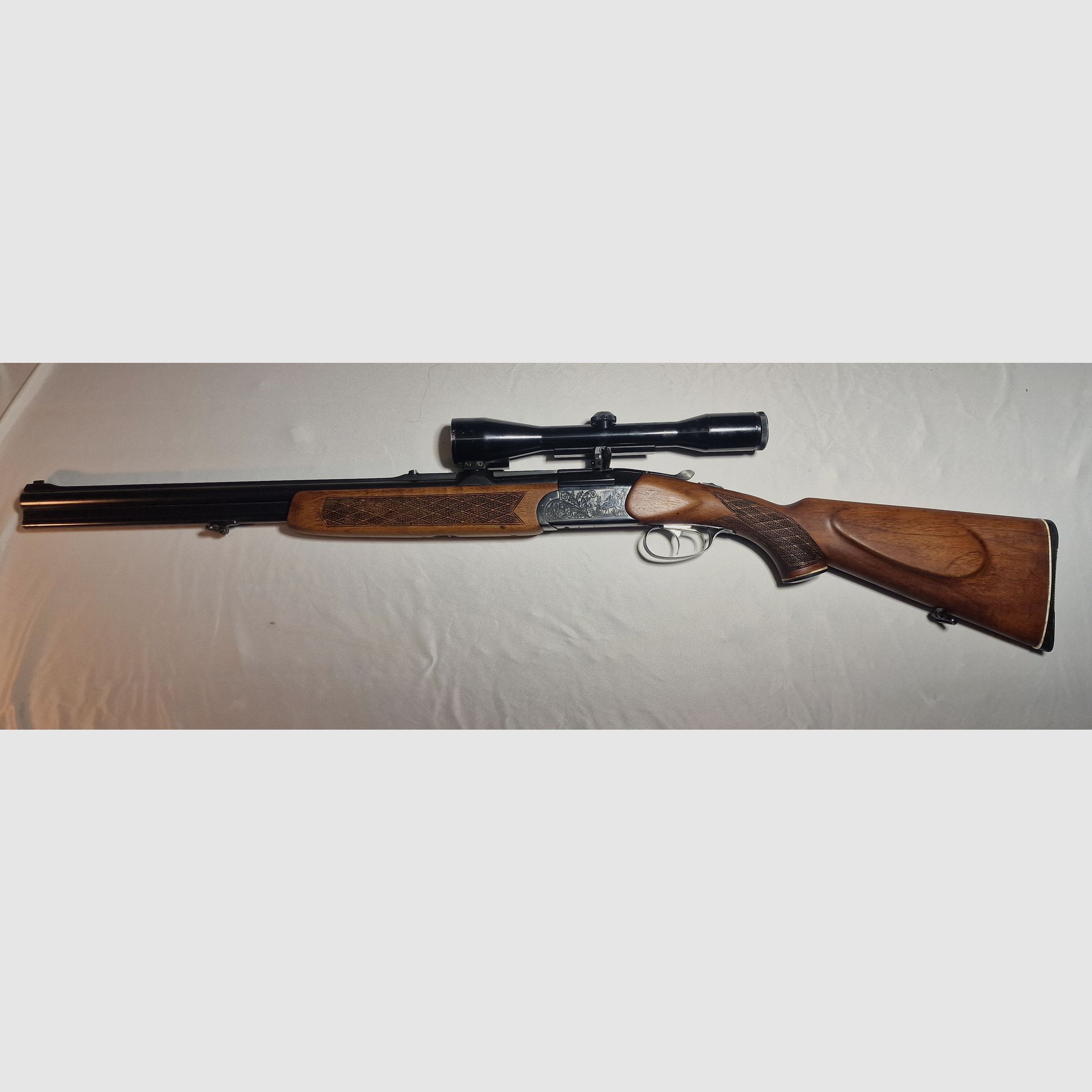 Brünner Bockbüchsflinte 7x65R - 12/70 inclusa canna intercambiabile 5,6x50R Mag