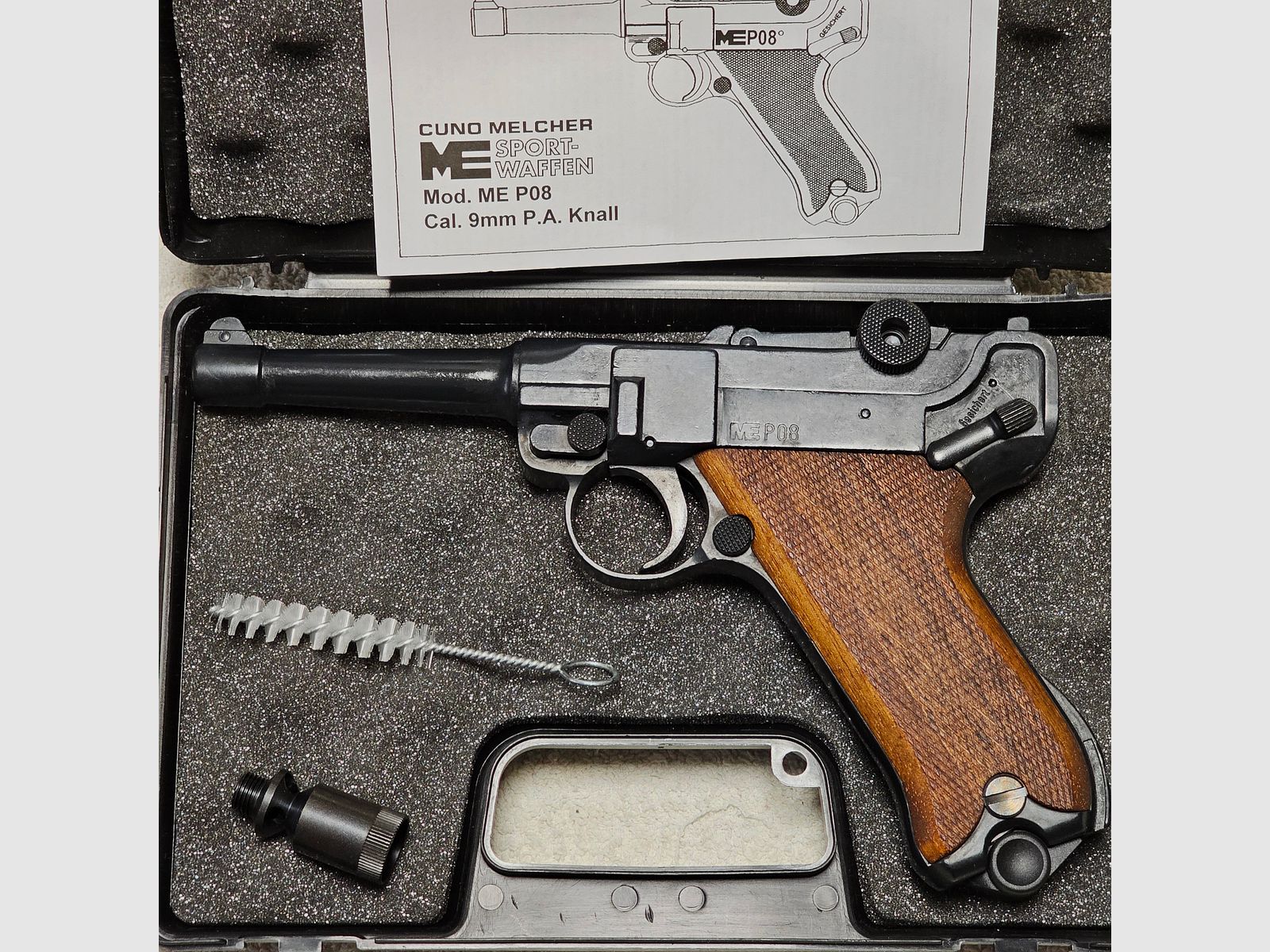 Blank firing pistol ME P08