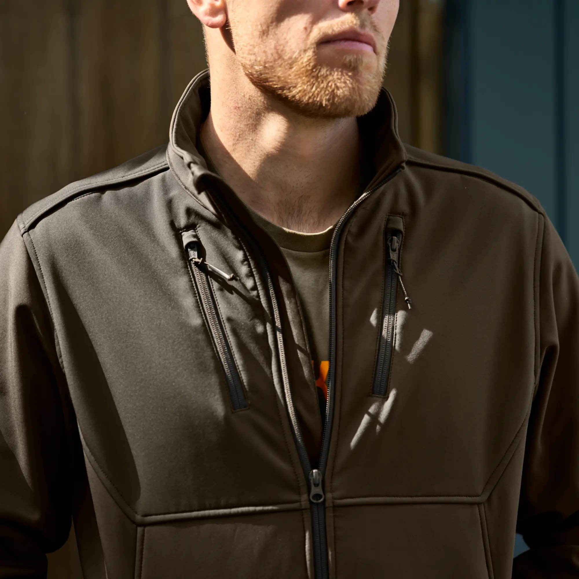 Härkila Softshell Jacket Scandinavian (Willow Green/Shadow Brown), image 4 of 14