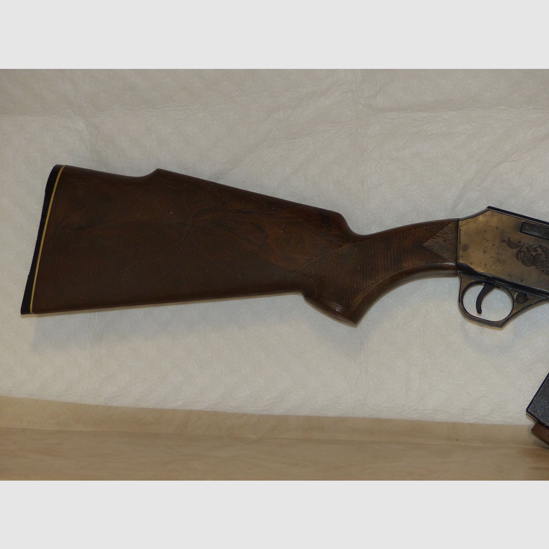 Carabina de aire comprimido Co2 de palanca inferior Daisy Power Line Mod. 990 Cal. 4,5 mm Diabolo y BB Dual Power USA vintage