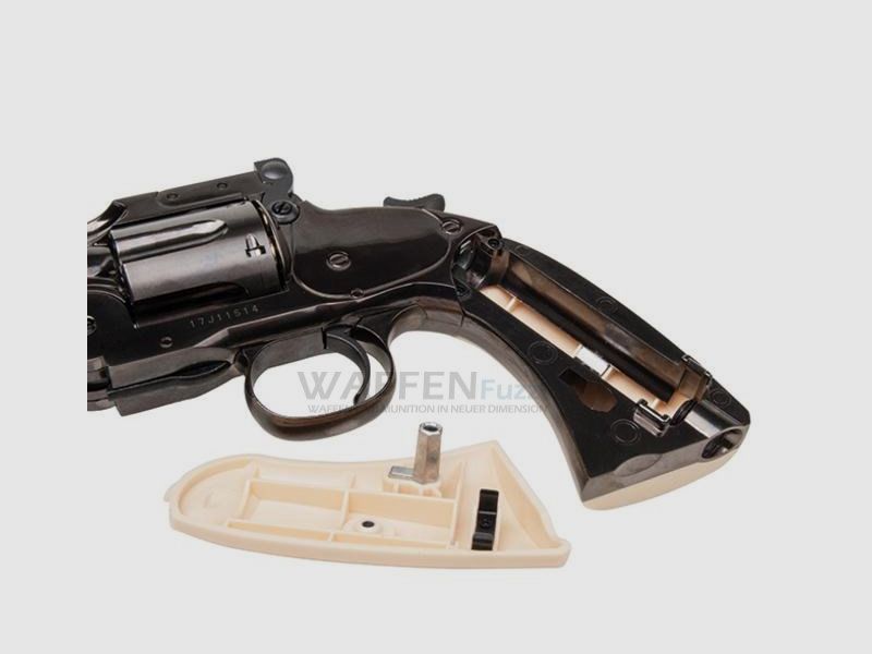 Revolver CO2 Schofield 6 pollici Acciaio Grigio Calibro 4,5mm BB, immagine 3 di 3