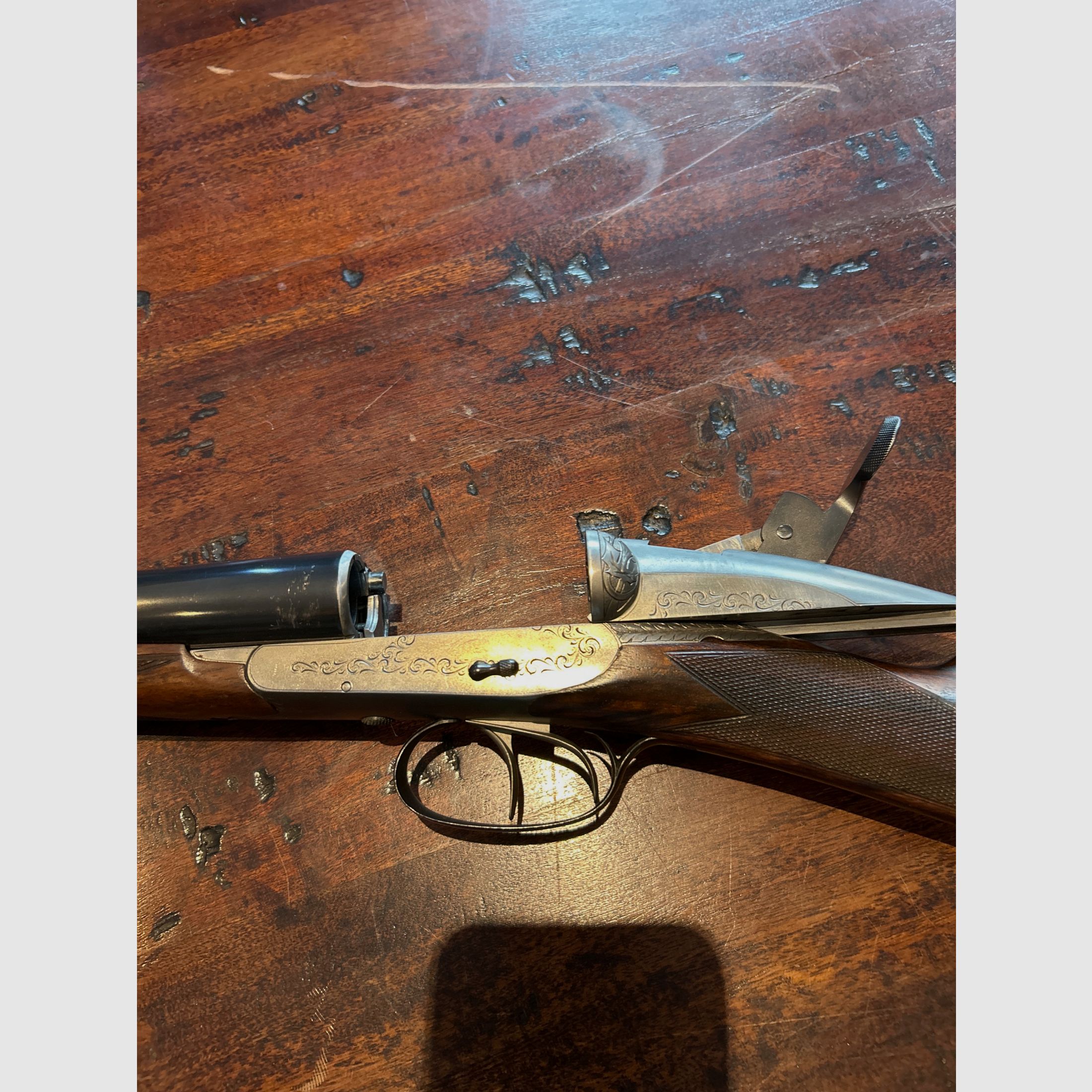 Darne Charlin 12/65 double barrel shotgun sliding action, imagen 2 de 2