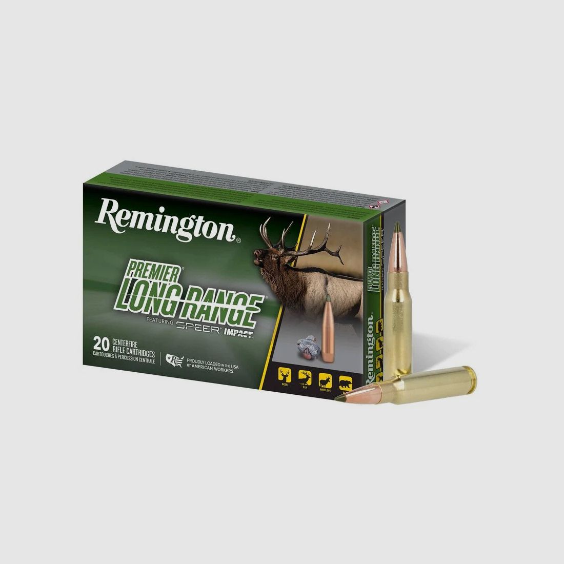Remington Long Range .308 Win. 172GR Speer Impact 20 Patronen