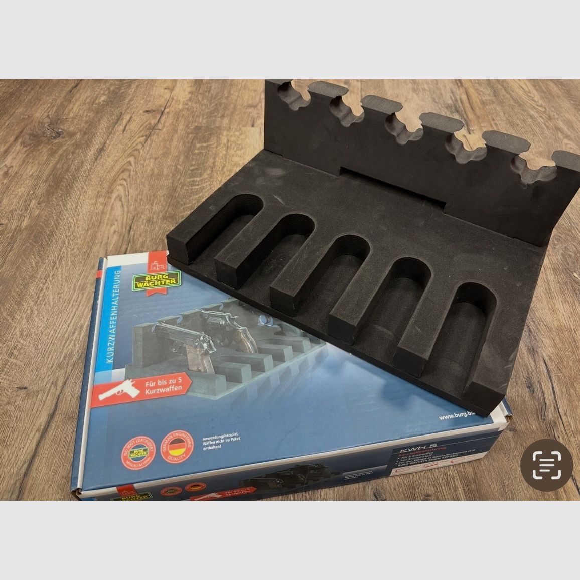 Kurzwaffenhalterung Burgwächter für 5 Kurzwaffen Neuwertig