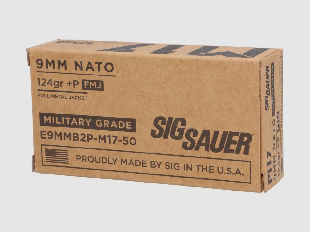Sig Sauer Elite Ball M17 FMJ 9 mm Para 8g