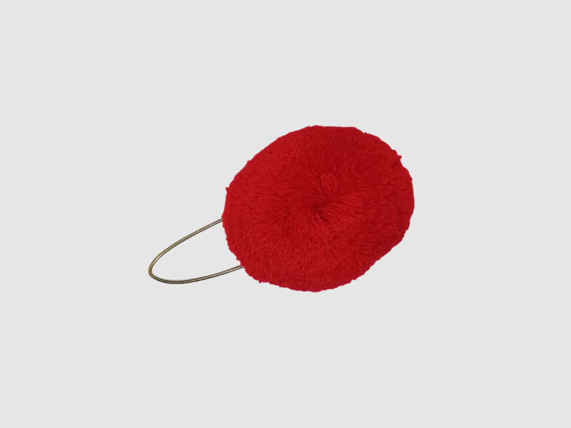 Pompon voor Alpenhoed – Rood | Blauw