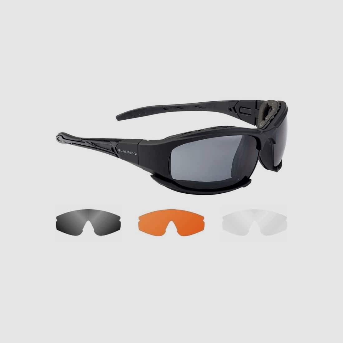 SwissEye GUARDIAN Airsoft protective goggles incl. interchangeable lenses (black)