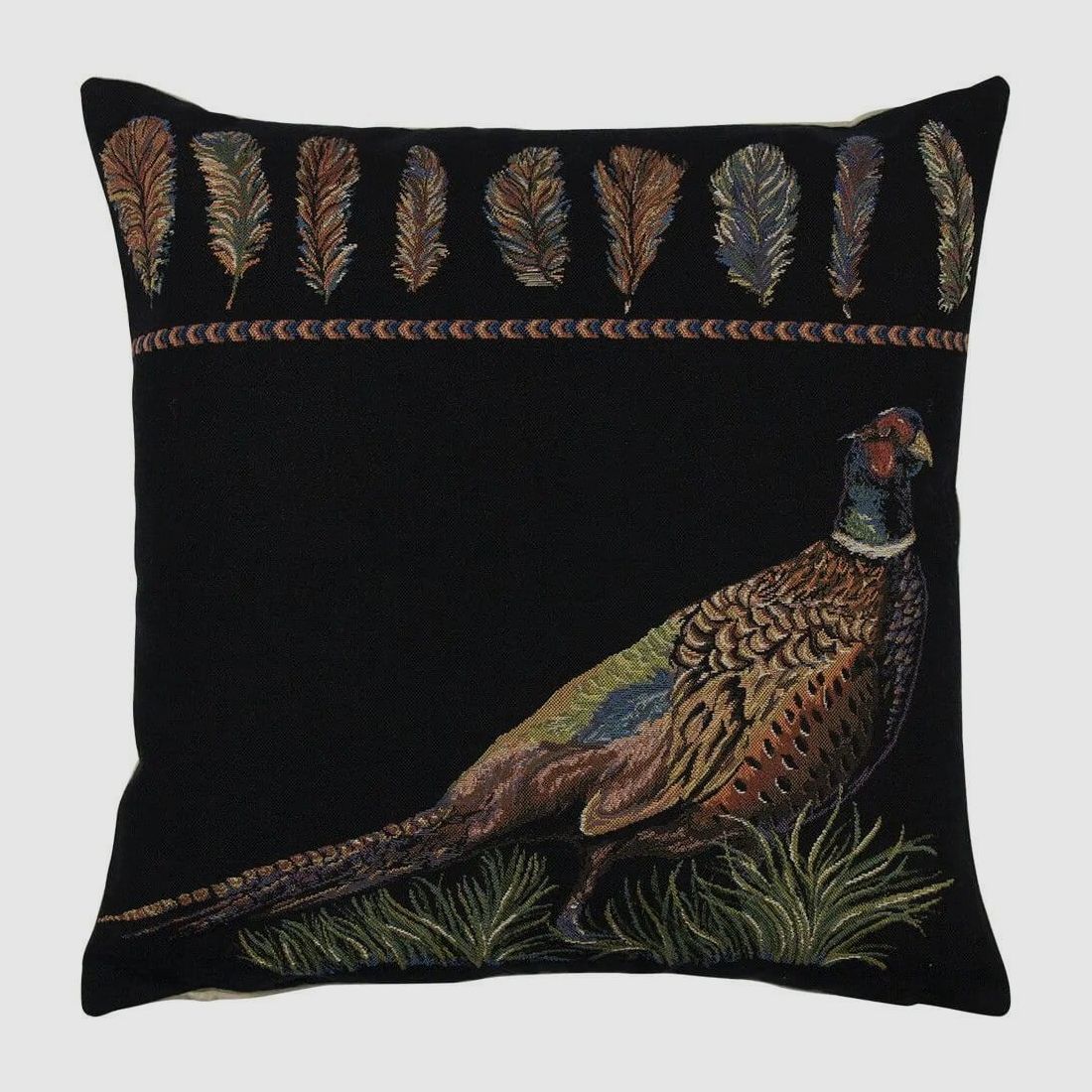 LivingActive Goblin Cushion Pheasant black 45x43x16 cm