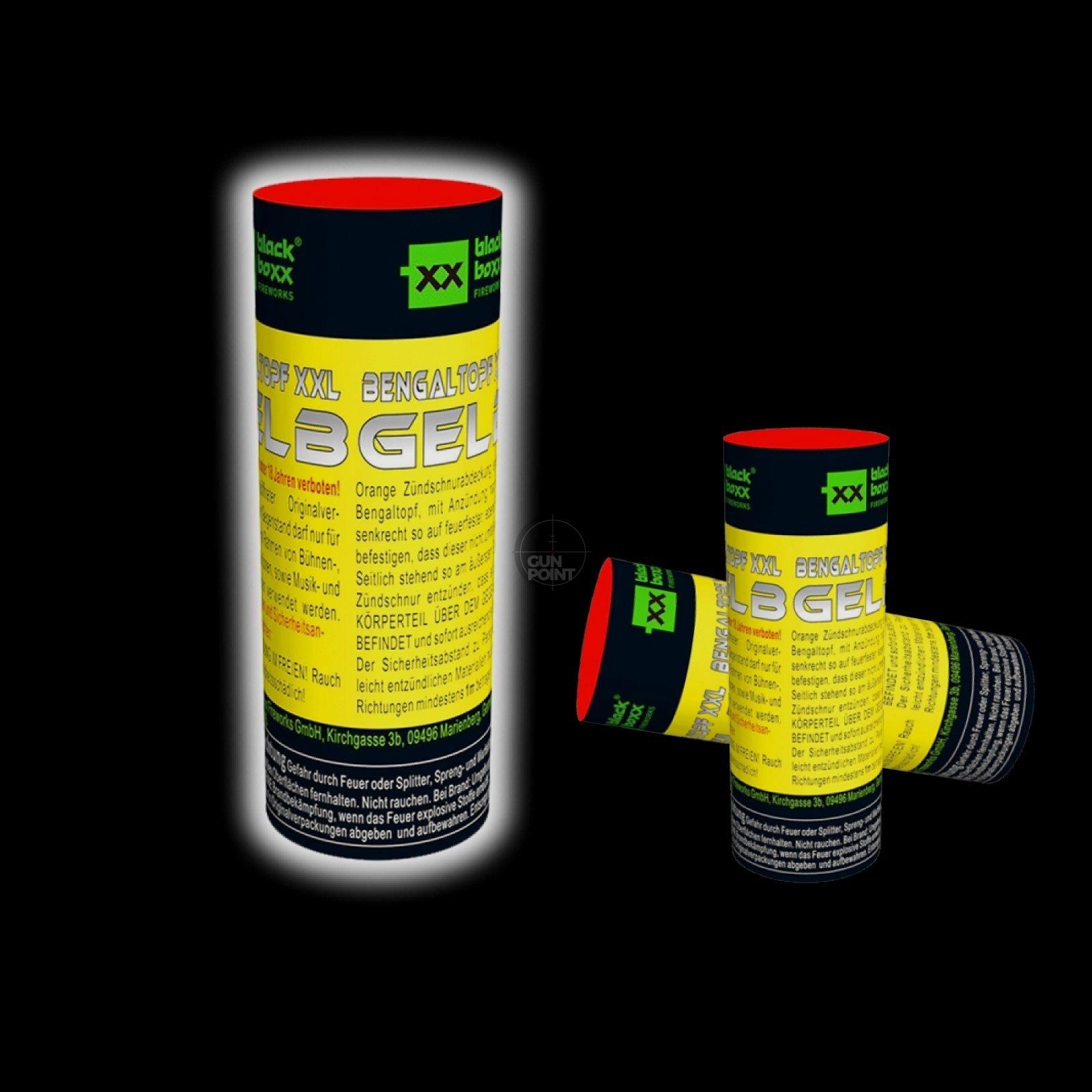 Blackboxx Bengal Fire Pot XXL 60 Sec. - Yellow