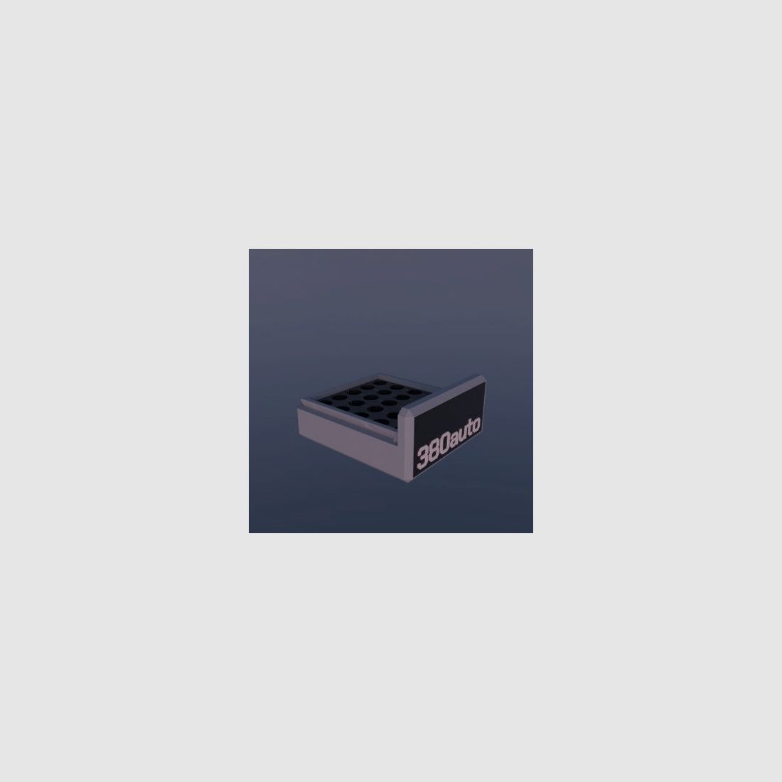 Filamelt Munitionsbox / .380 ACP / ‘Schiebedeckel’ / Patronenbox, Ammo Box