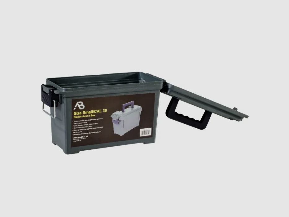Walczyk na amunicję Gr. 1 (Cal.30), odporny na uderzenia plastik, zamykany, oliwkowy, bez nadruku