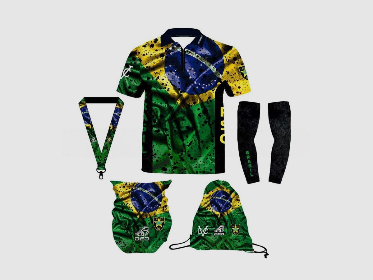 DED Sportswear Set IPSC Brasil Theme, size: 7XL, Custom Name: No Name, image 1 sur 2