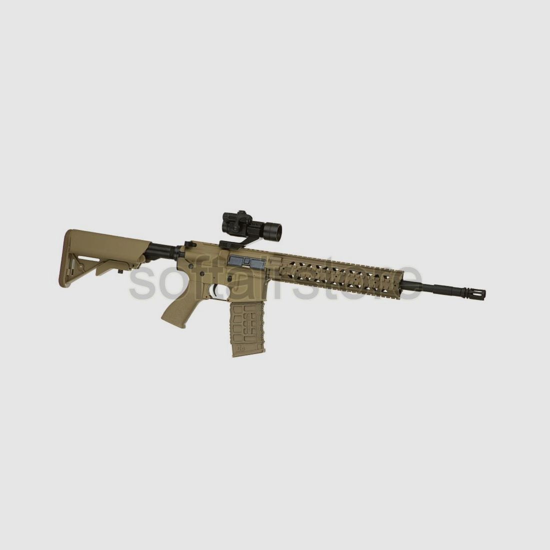 G&G CM16 R8 Airsoft mit Red Dot - max 0,5 Joule in desert