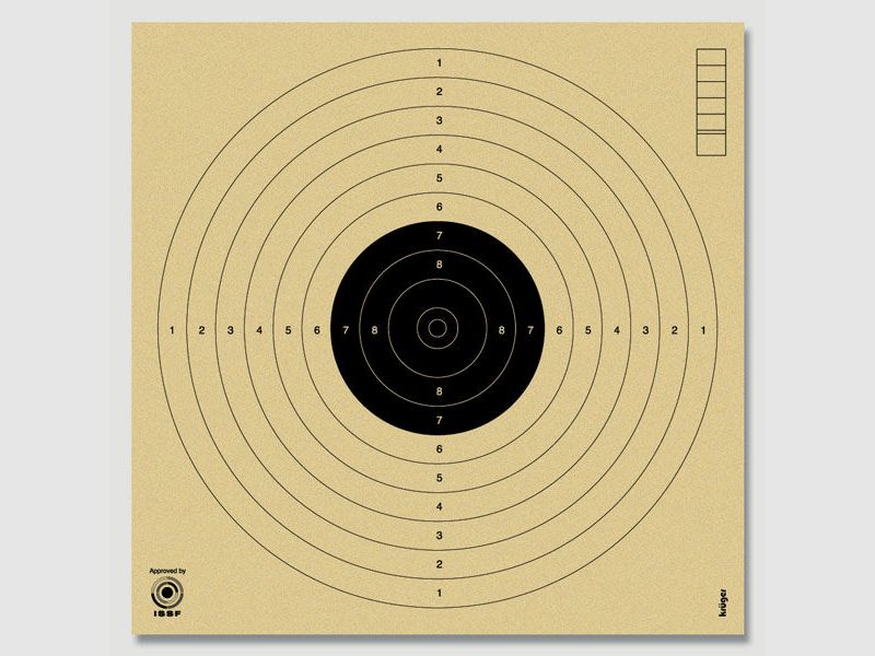 Krüger target by KRÜGER, 10m air pistol, 1000 pcs, competition