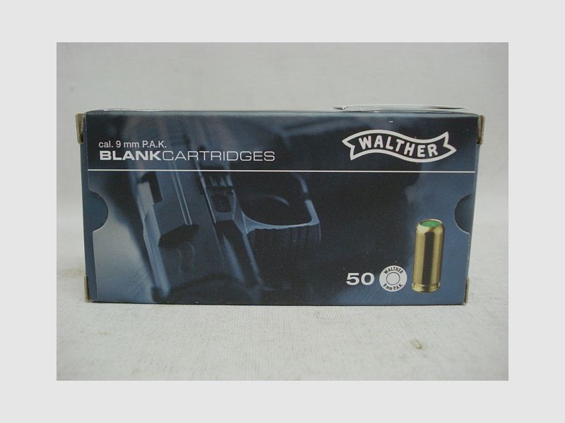 Walther Platzpatr. 9mmP.A.K. - Messinghülse (a50)