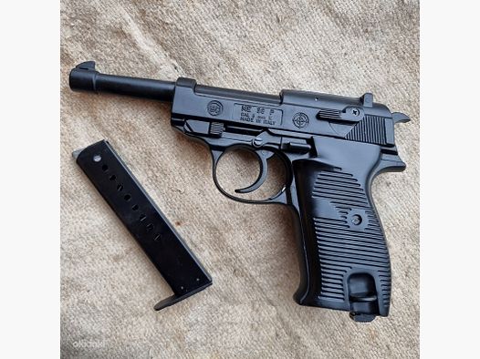 BRUNI P38 - 8 mm P.A.K. – Schreckschusspistole im Walther-P38-Stil / EU-weiter Versand