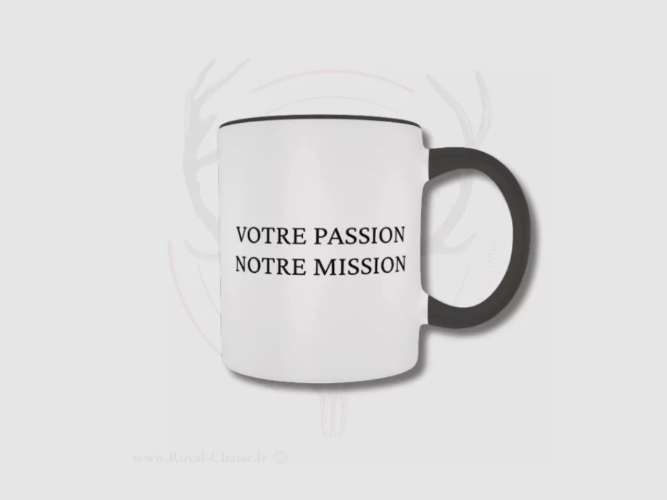 Tasse - Ihre Leidenschaft, unsere Mission - Schwarz - Royal Chasse, Bild 2 von 2