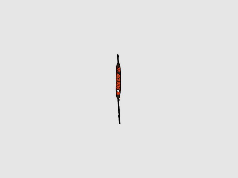 Büchsenriemen mit Fingerloch - Orange Camoflage