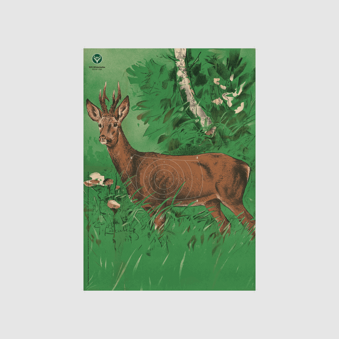 DJV-Kleinkaliber-Wildscheibe Nr. 1 (Rehbock)