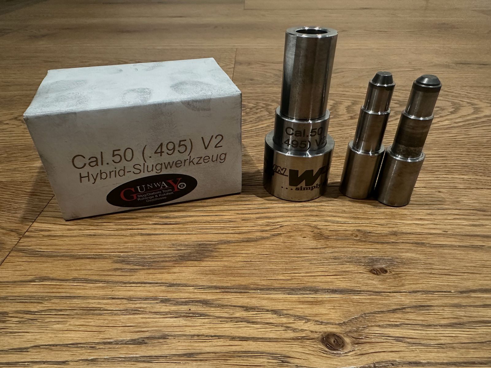 Gunway Slug Tool V2 im Kaliber .50 / 150 Stk. Bleirohlinge / 30 Stk. Slugs