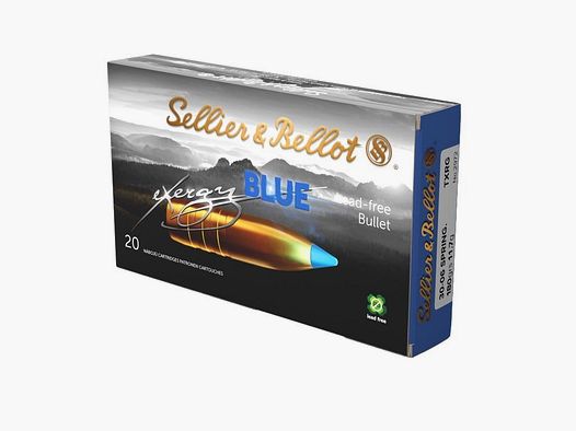 Sellier & Bellot .30-06 Spr. tipped eXergy blue 11,7 g/180 grs. - 20 Stk.