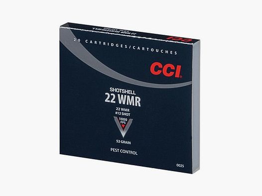CCI .22 Mag. Cartucce a pallini 52gr