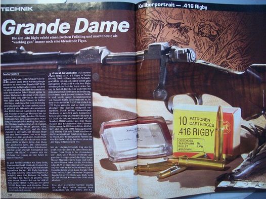 Visier - Heft : ** Grande Dame -- Die Patrone im Kaliber .416 Rigby **