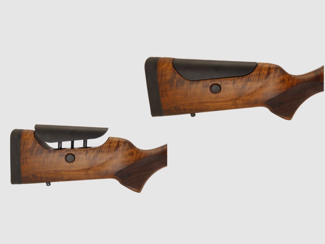 Neuwaffe, auf Lager: Repetierbüchse Brenner BR 20 L.E. verstellbarer Schaftrücken, LL 47cm, Verschluss & Kammerstängel schwarz Jagd Repetierer