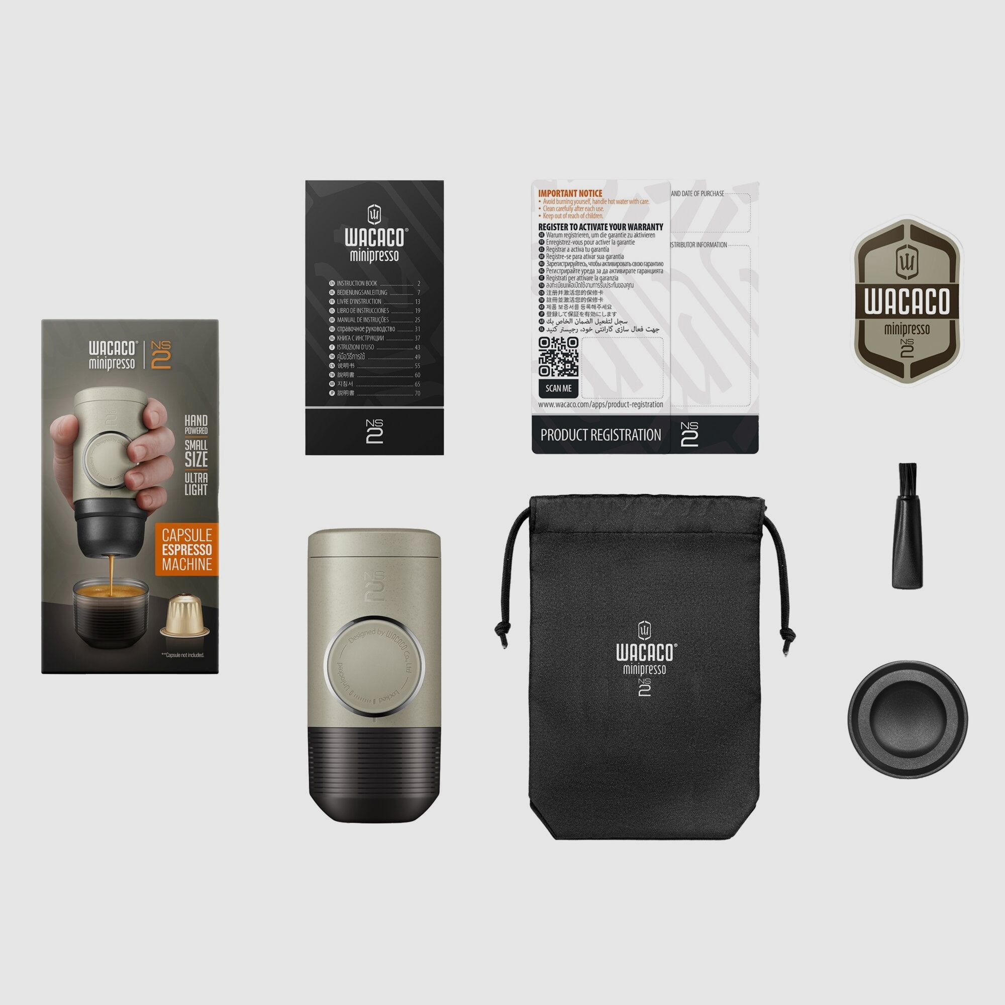 Macchina da Caffè Espresso Portatile Minipresso NS2, immagine 3 di 4