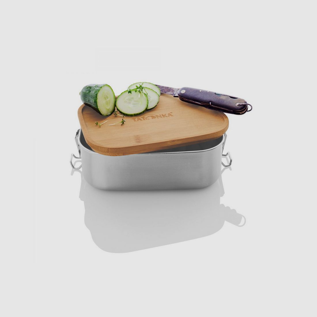TATONKA Lunch Box I 800 Bamboo Edelstahl-Brotdose