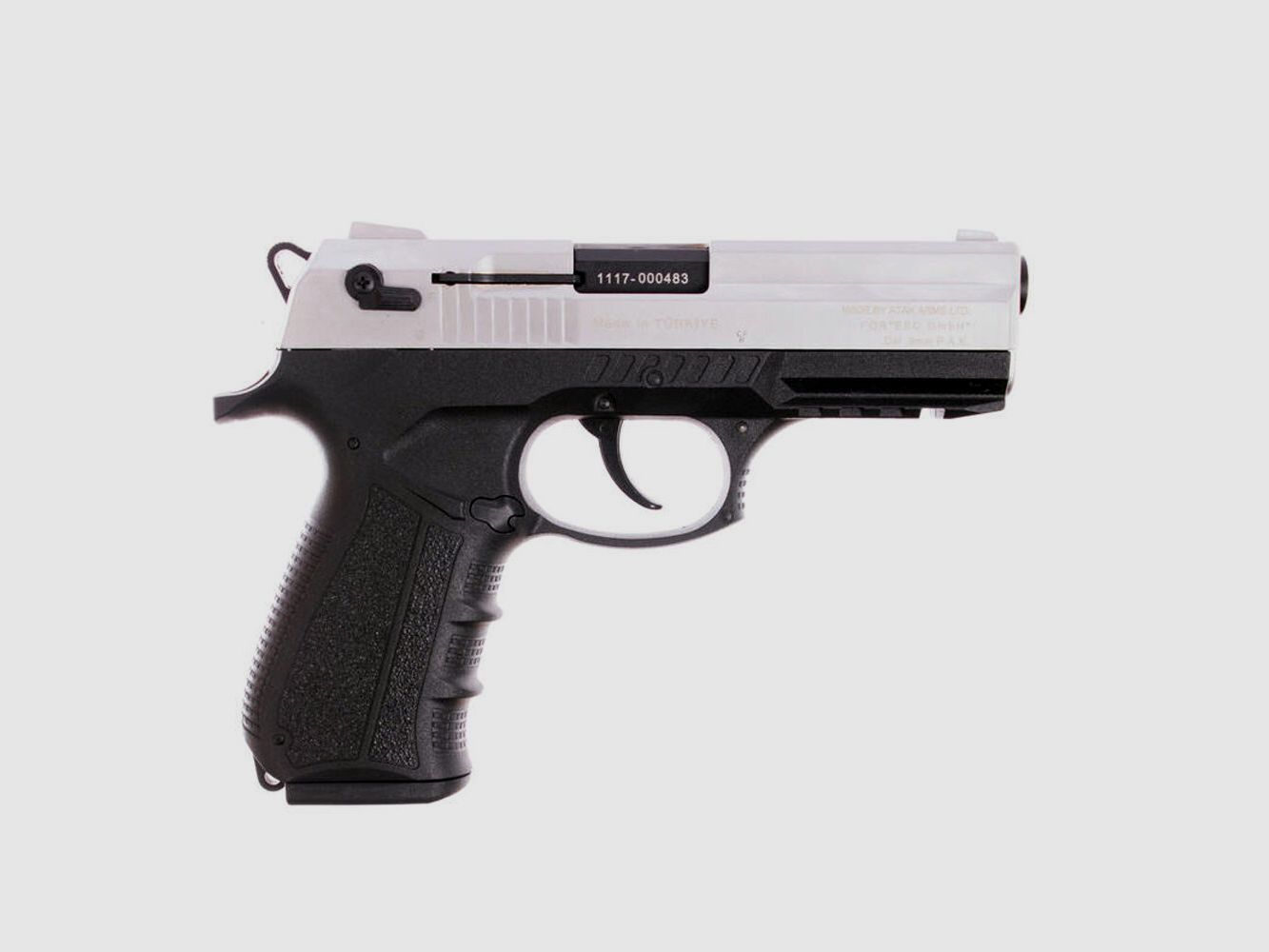 Zoraki Zoraki 2918 matte chrome 9mm P.A.K. blank gun